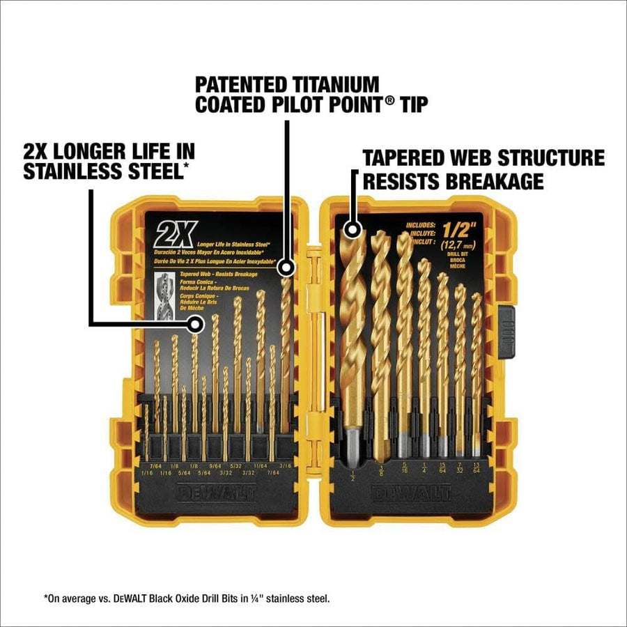 21PC DRILL BIT SET TITAN