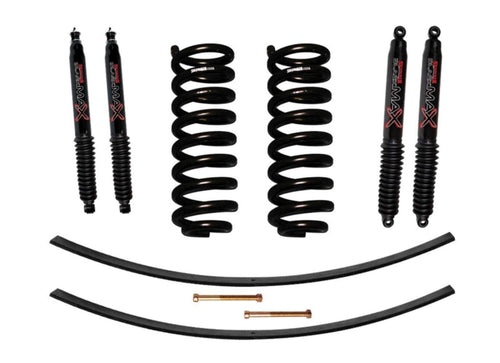 Skyjacker Suspension Lift Kit 132XK-B w/Shock Black MAX Shocks 1.5-2 in. Lift Incl. Front Coil Springs Rear Add-A-Leafs
