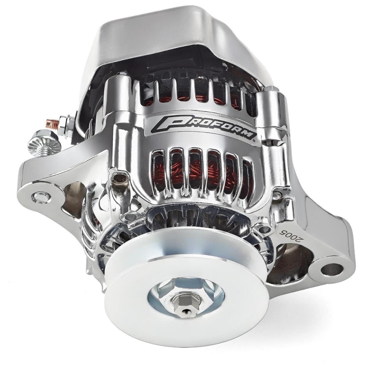50-Amp Proform Mini Alternator, Chrome Finish, 1-Wire