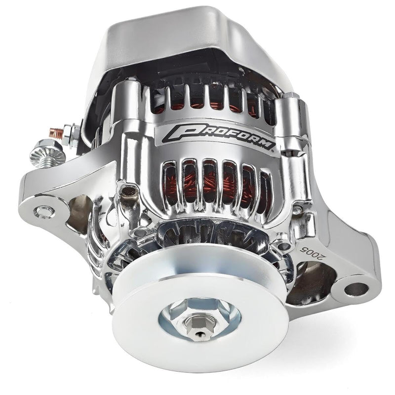 50-Amp Proform Mini Alternator, Chrome Finish, 1-Wire