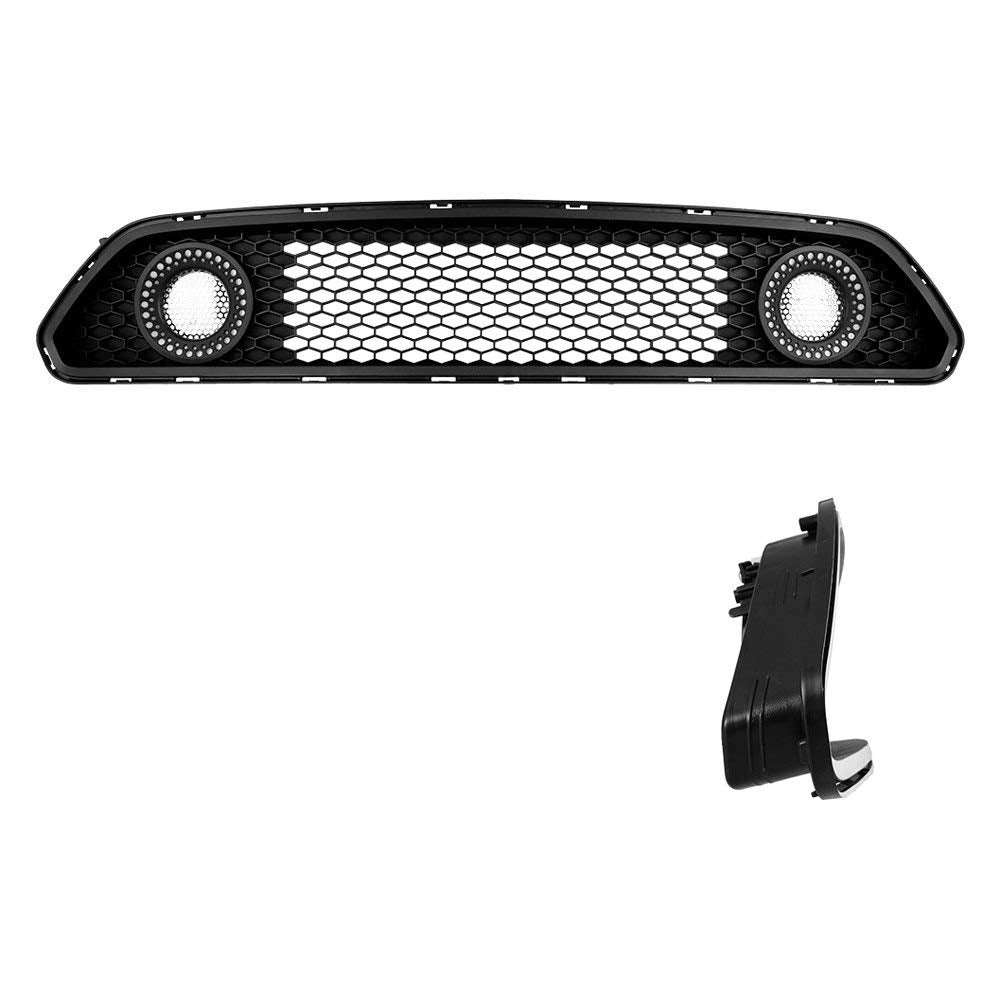 Compatible with Winjet Renegade Series [2015 2016 2017 Ford Mustang S550] Halo Ring DRL Upper Grille