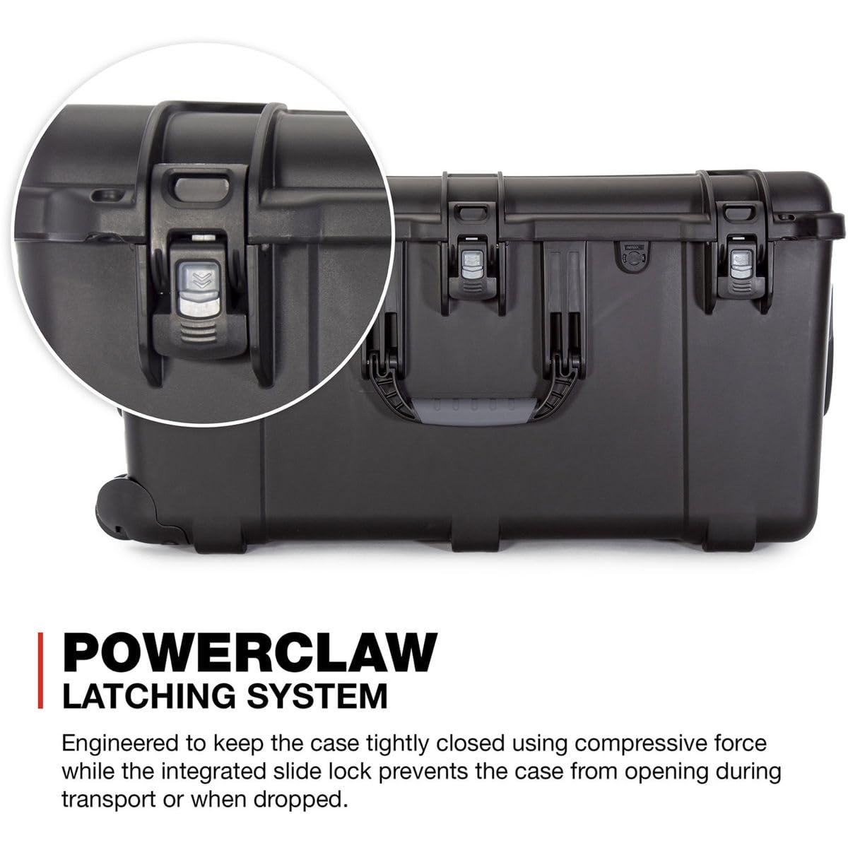 Wheeled Nanuk Series 965 Lightweight NK-7 Resin Waterproof Hard Case without Foam Insert, Black