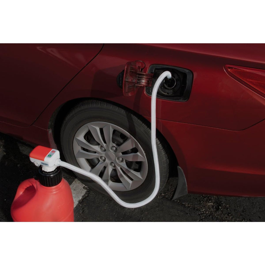 Terapump - Battery Powered TRFA01-XL Fuel Transfer Pump w/Extended Hoses and Utility Jug Adapter