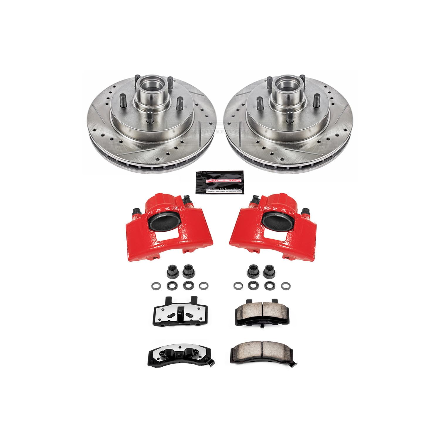 Brake Kit Power Stop KC1991-36 with Caliper (Front Truck Tow) For Chevrolet Tahoe 1998-2000, GMC Yukon 1998-1999 [Model Specific]