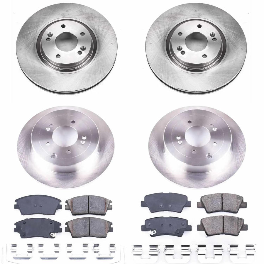Power Stop KOE7920 Front and Rear Replacement Brake Kit-OE Brake Rotors & Ceramic Brake Pads For Kia Sportage 2017-2022 [Model Specific]