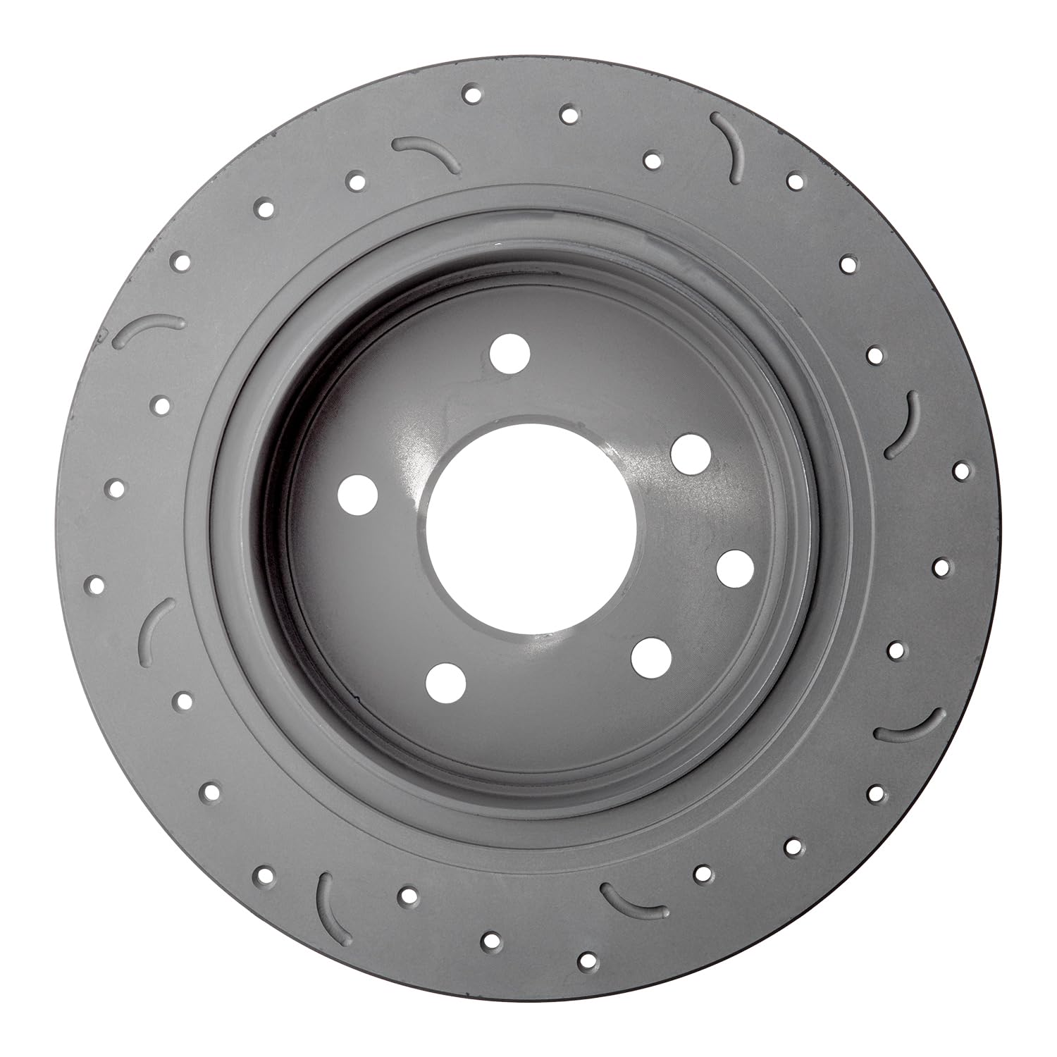 Talon Cross-Drilled and Slotted Solid Rotor, Hawk Performance Brakes, 11.47 in. Diameter, 2.44 in. Height