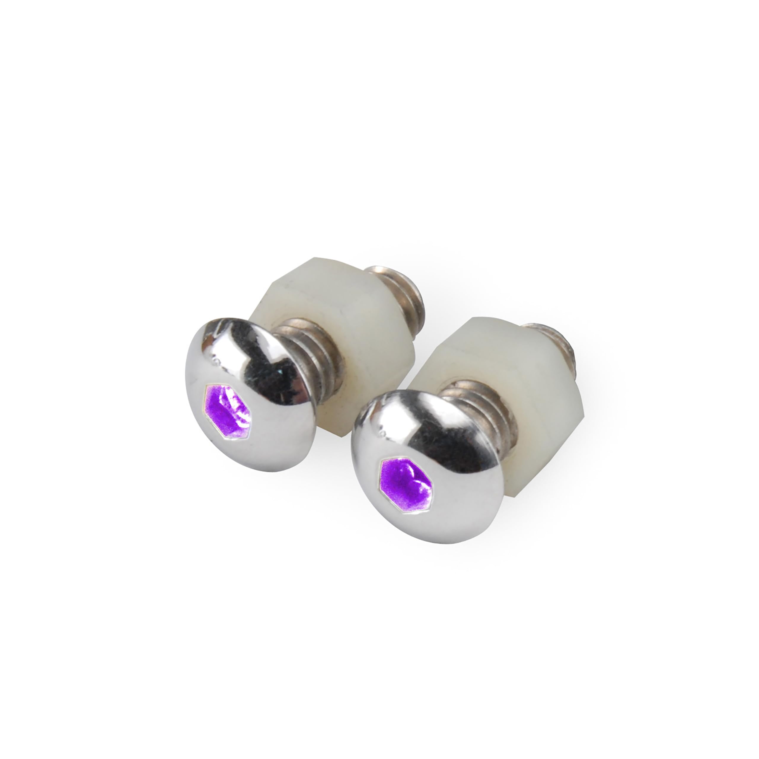 Design Engineering Lite'N Boltz 030308 Purple Accent Lighting - LED Lighted Button Head Bolts (Pack of 2)