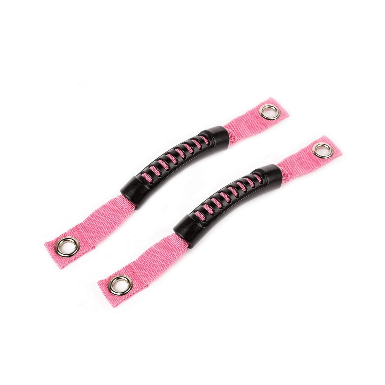 Rugged Ridge Grab Handles for JK Jeep Wrangler | Nylon, Pink | 13305.16 | Fits 2007-2018 Jeep Wrangler JK