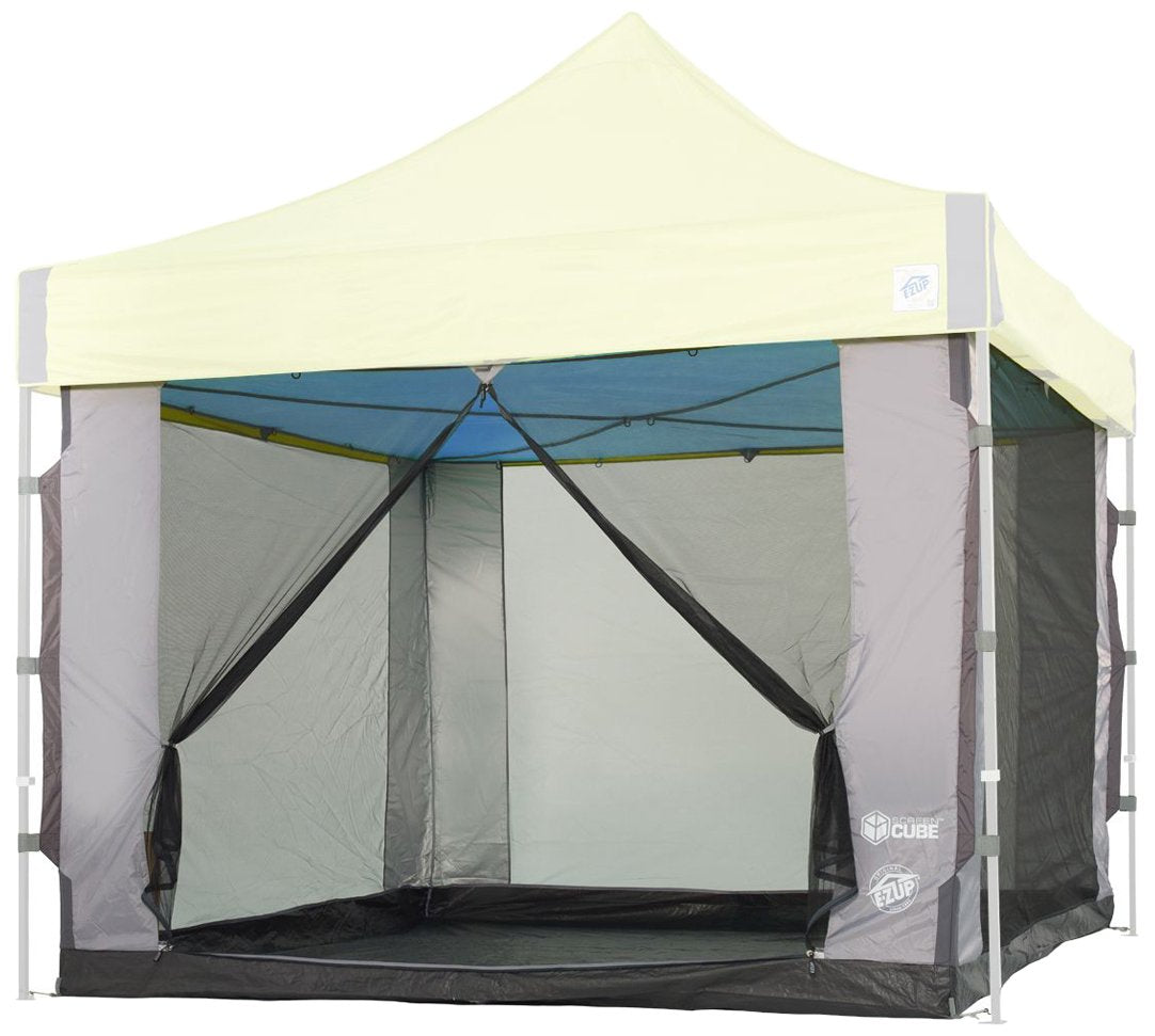 E-Z UP Cube Mesh Screen Room Canopy, Fits 10' x 10' Straight Leg Shelters Eclipse, Enterprise, Pyramid, Vantage Canopies (Shelter NOT Included, Must Purchase Seperately)