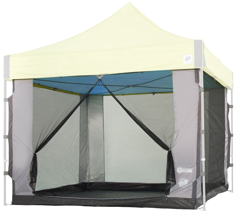 E-Z UP Cube Mesh Screen Room Canopy, Fits 10' x 10' Straight Leg Shelters Eclipse, Enterprise, Pyramid, Vantage Canopies (Shelter NOT Included, Must Purchase Seperately)