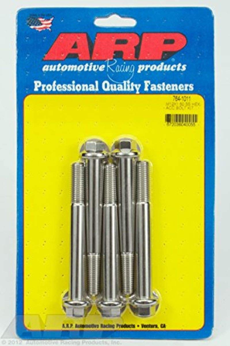 M12 x 1.50 x 100 ARP SS Hex Bolts (5/pkg)