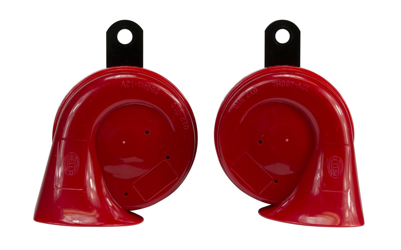 Twin Trumpet HELLA 007424801 High/Low Tone 12V Horn Kit with Bracket, Red