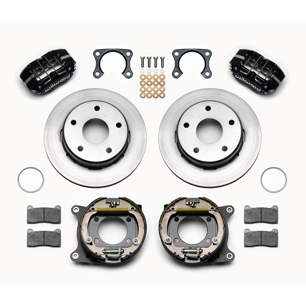 P/S DPL Park Brake Kit, Drilled, Red