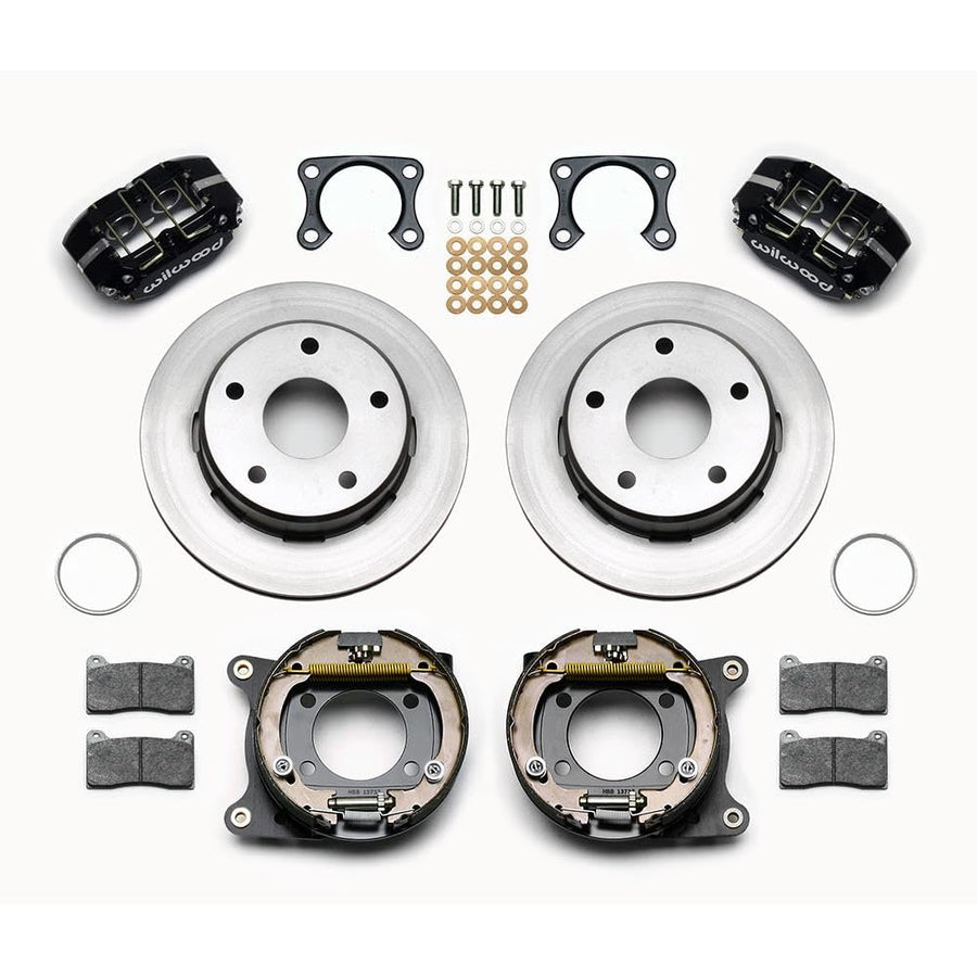 P/S DPL Park Brake Kit, Drilled, Red