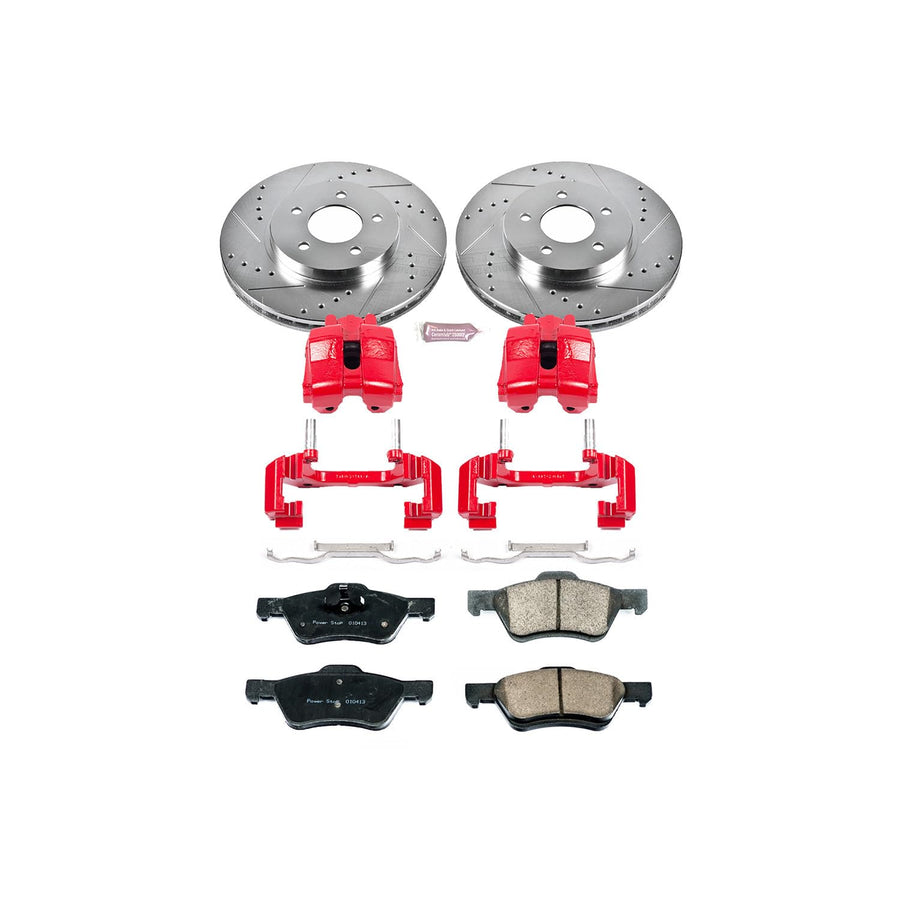 Power Stop Z23 KC5572 Evolution Sport Performance 1-Click Brake Kit with Caliper For Ford Escape 2010-2012, Mazda Tribute 2010, Mercury Mariner 2010-2011 [Model Specific]