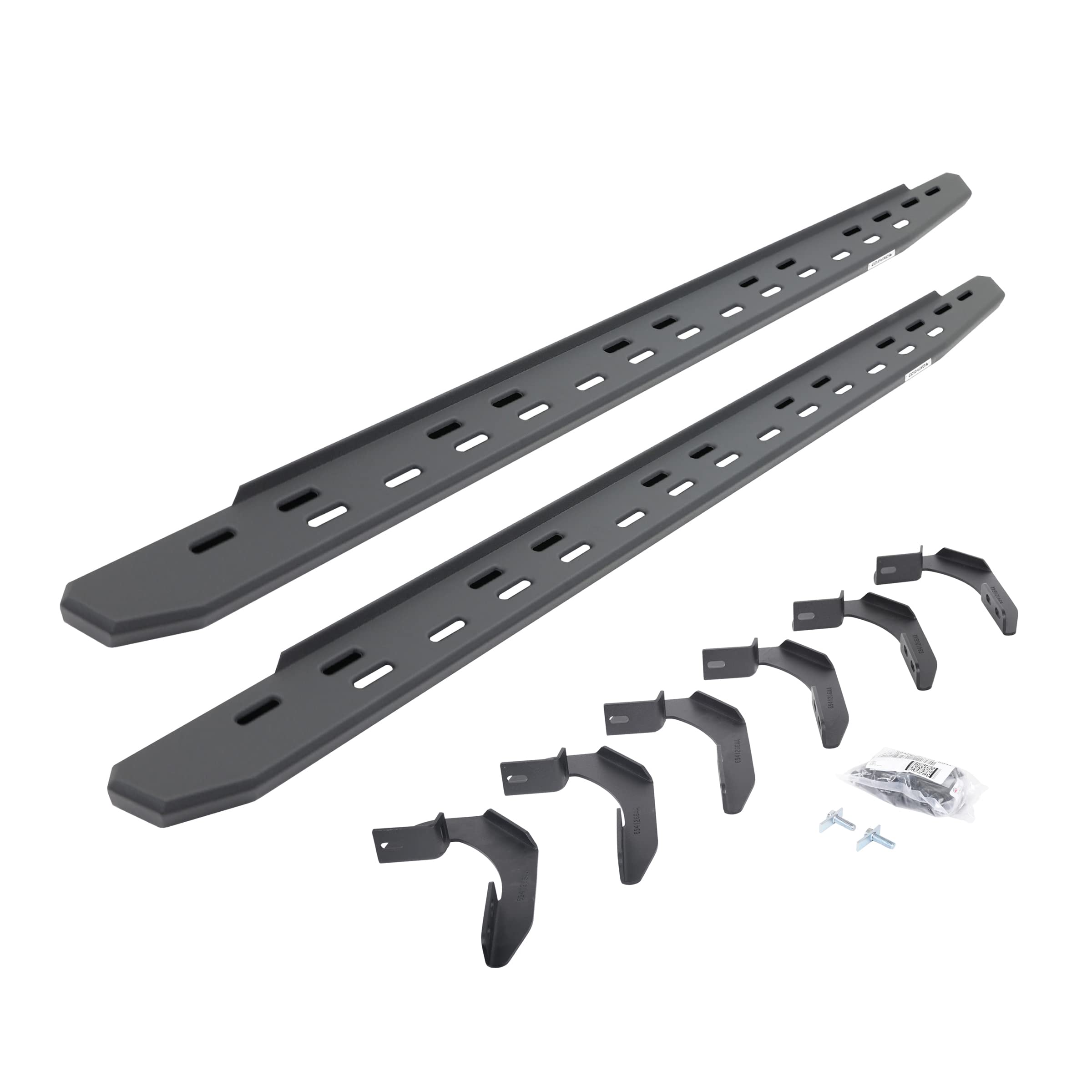 Go Rhino Slim RB30 Running Boards & Brackets | Galvanized Steel, Textured Black | 69612680SPC | Fits 2004-2014 Ford F-150 Super Cab Pickup