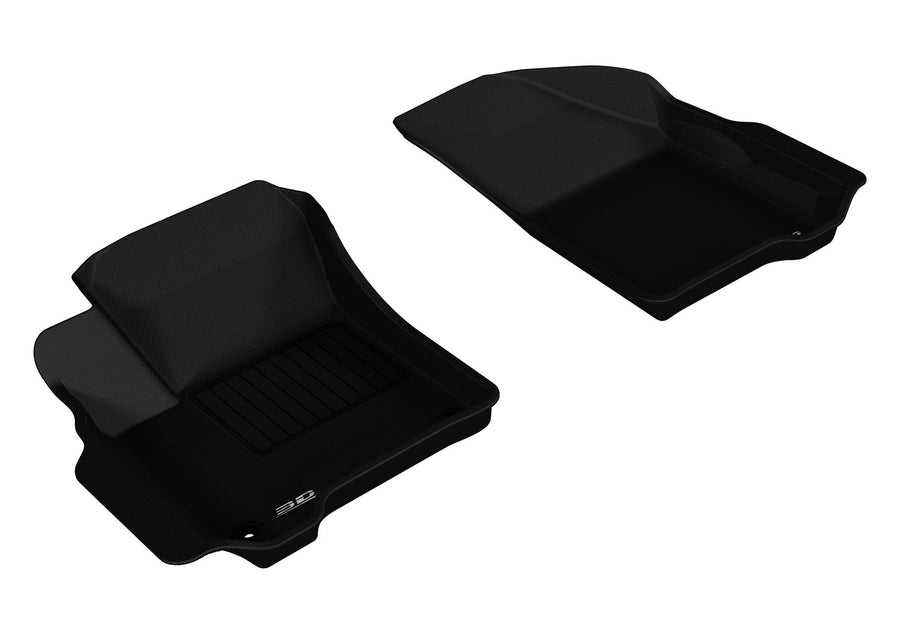 3D MAXpider Custom Fit Front Row All-Weather Floor Mat for Select Dodge Journey Models, Black