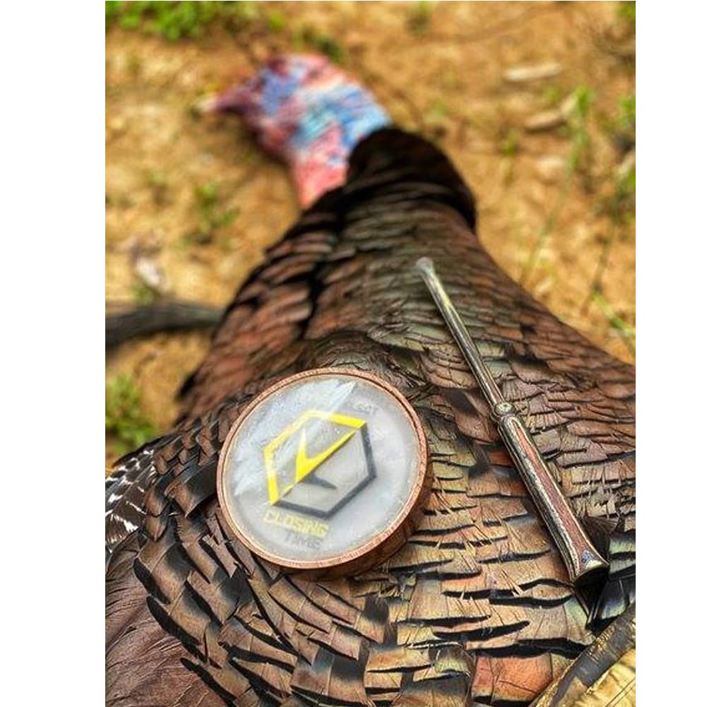Hunters Specialties Select HS Strut Closing Time American Kiln-Dried Walnut Wood Turkey Pot Call, Slate Surface