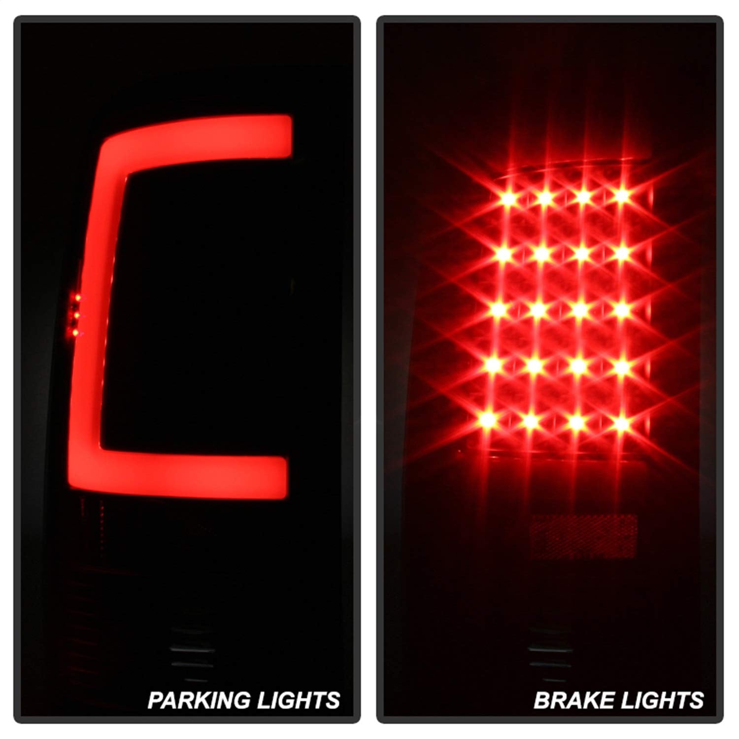 Xtune Spyder - LED Tail Lights (ALT-ON-GS07-G2-LED-BK), Black