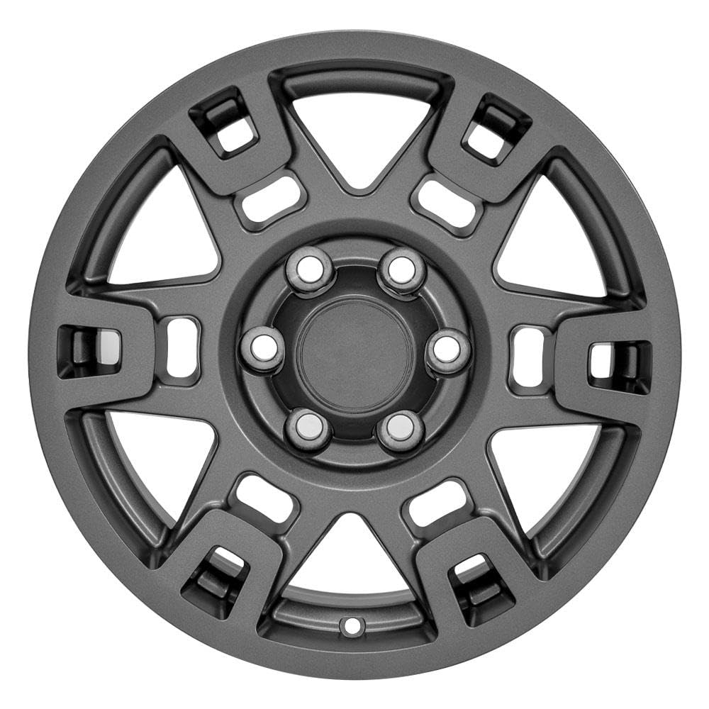 17 Inch OE Wheels Rim Fits 4Runner TRD Style 6x139.7 17x7 Satin Graphite - Hollander 75167 (1)