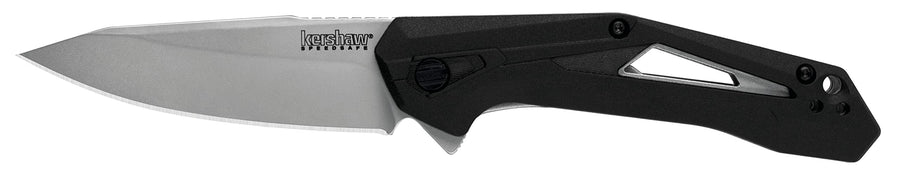 Kershaw Assisted Opening Airlock Knife Black FRN (3" Bead Blast) 1385