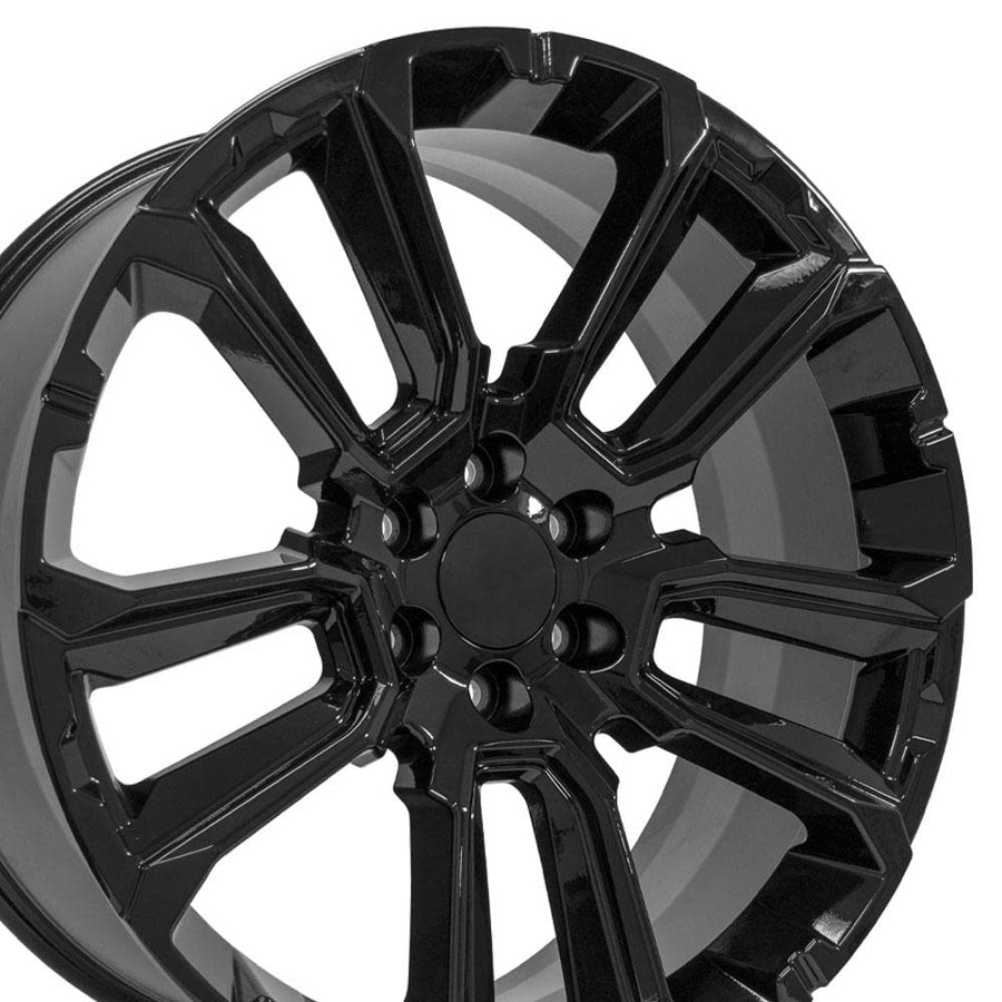 OE Wheels 24 Inch CV68 Rim Fits Suburban 1500 High Country Style 6x139.7 24x10 Gloss Black - Hollander 14088 (1)
