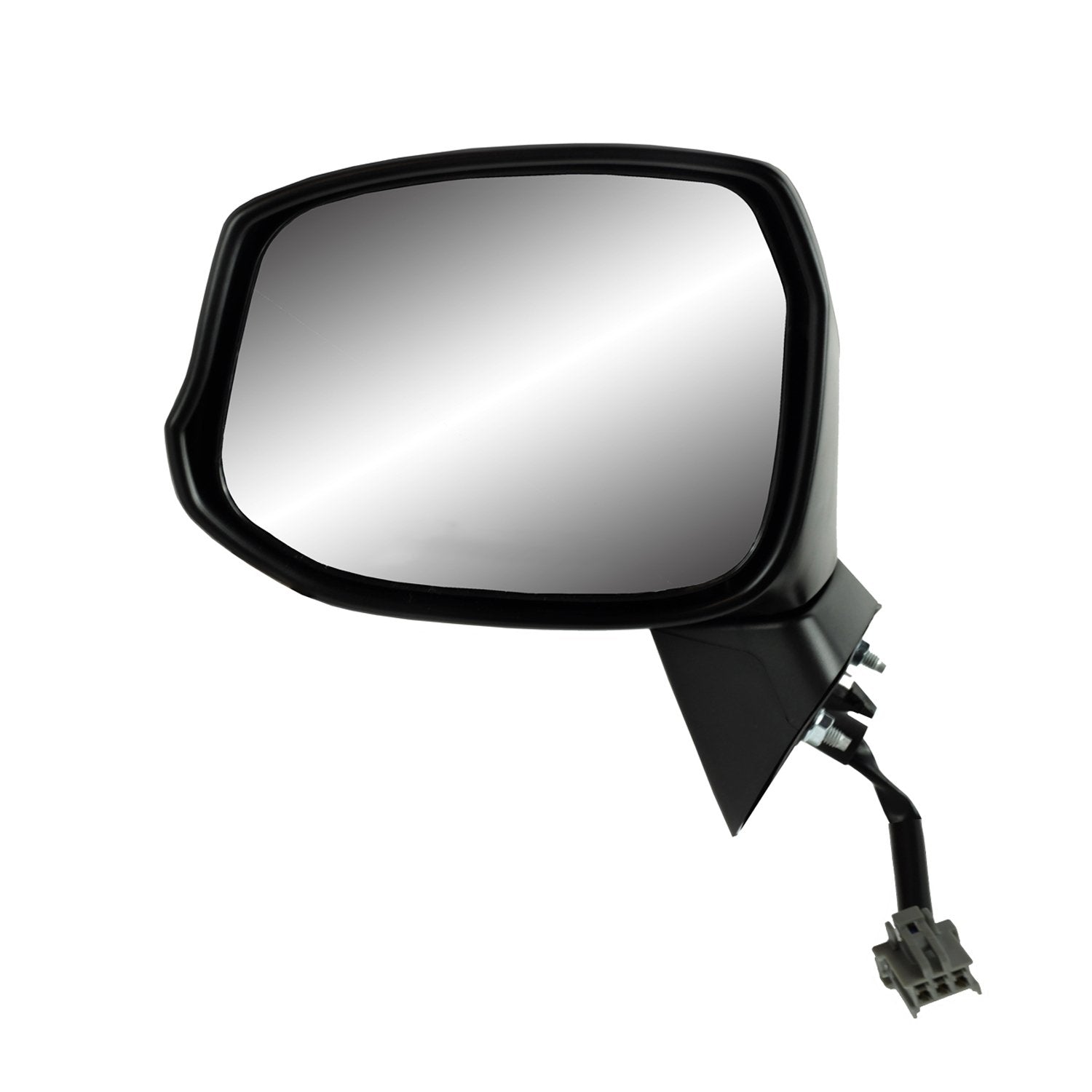 Fit System Mirror Driver Side for Honda Civic Coupe, Sedan Model, Textured Black w/PTM Cover, Foldaway, Power