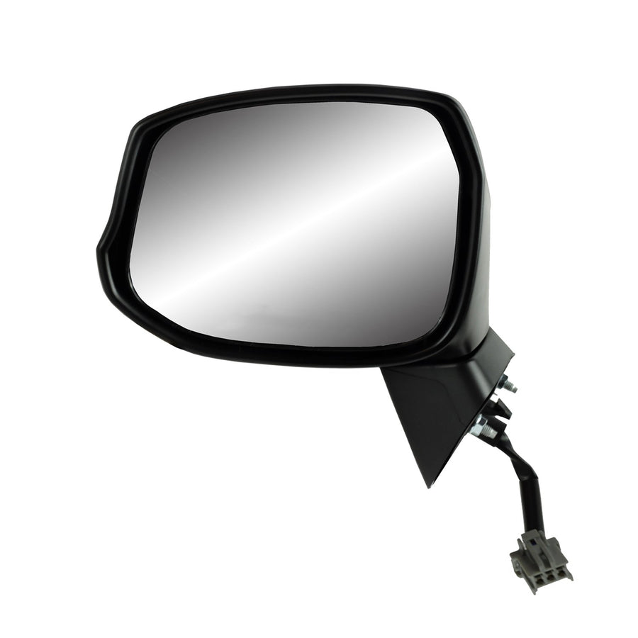 Fit System Mirror Driver Side for Honda Civic Coupe, Sedan Model, Textured Black w/PTM Cover, Foldaway, Power