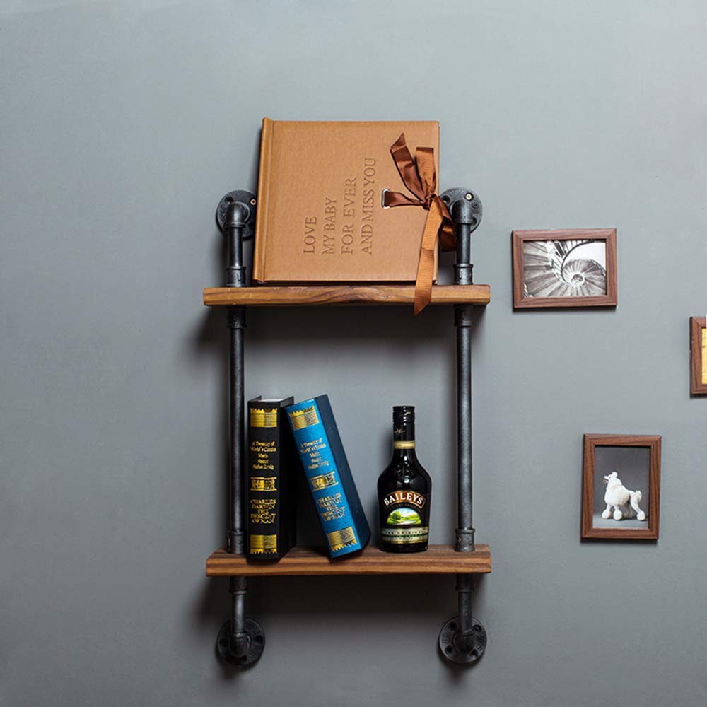 YIMJ Towel Racks Coat Rack Bathroom Old Industrial Wrought Iron Pipe Wall Shelves Wall Shelf Racks Clapboard Creative Towel Rack Bathroom