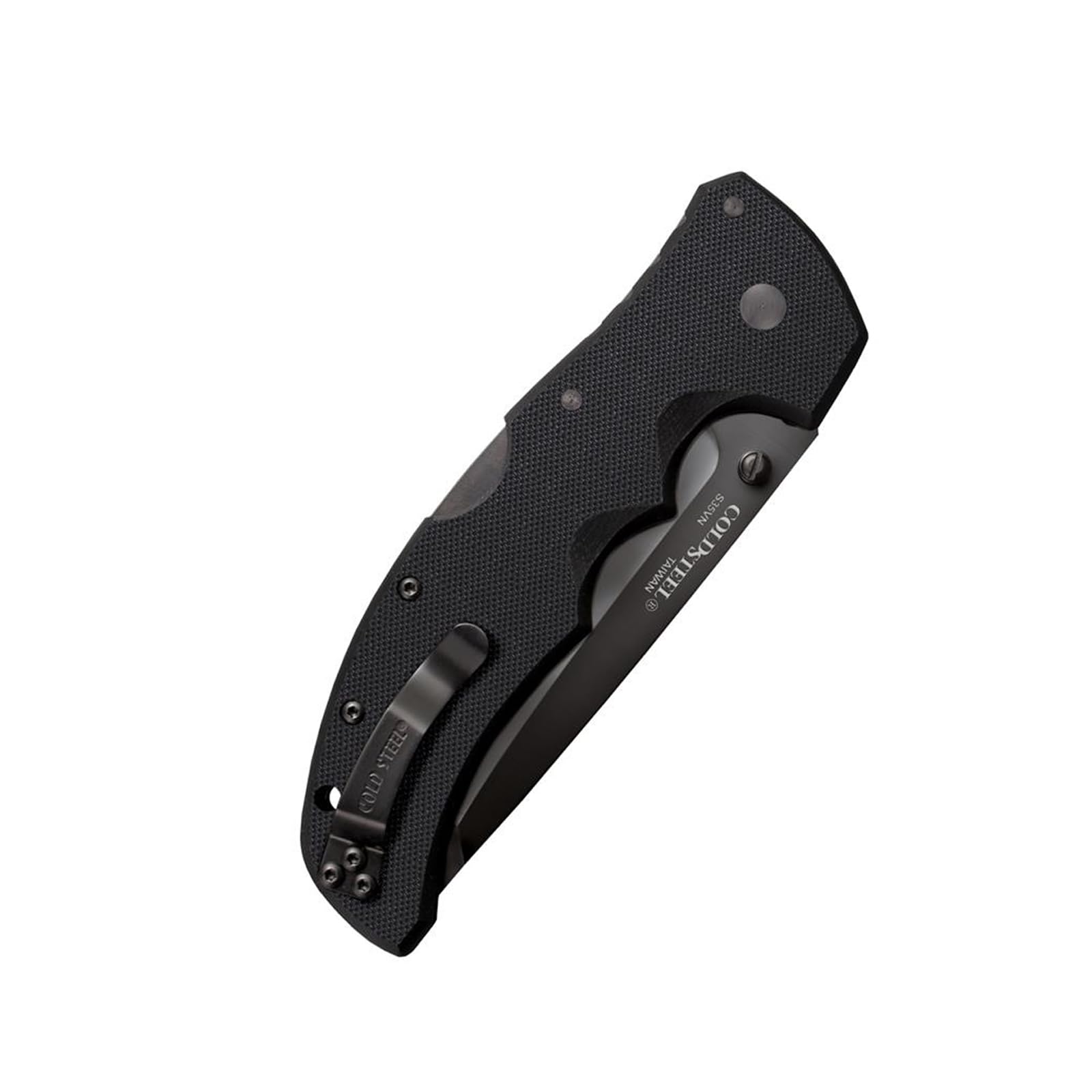 Recon 1 Series Cold Steel Tactical Folding Knife with Tri-Ad Lock and Pocket Clip - Made with Premium CPM-S35VN Steel, Tanto Plain Edge