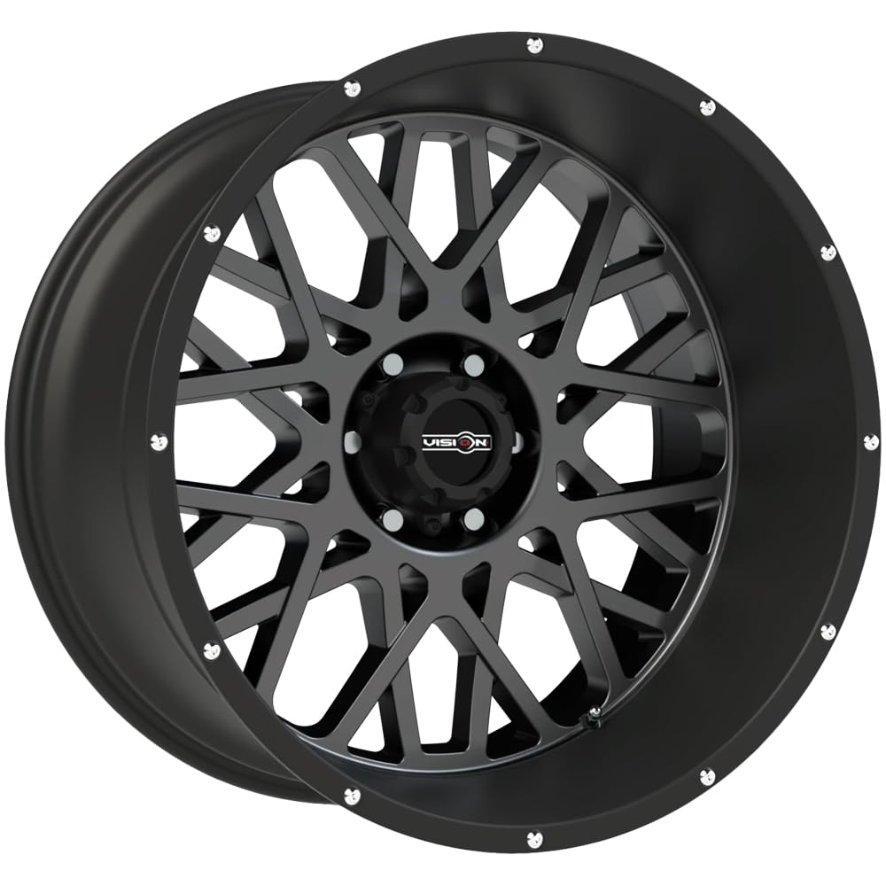 20x9 Vision Rocker Gray Black Wheel / Rim 6x135 with a 12mm Offset and a 87.1 Hub Bore. Partnumber 412-2936ABL12