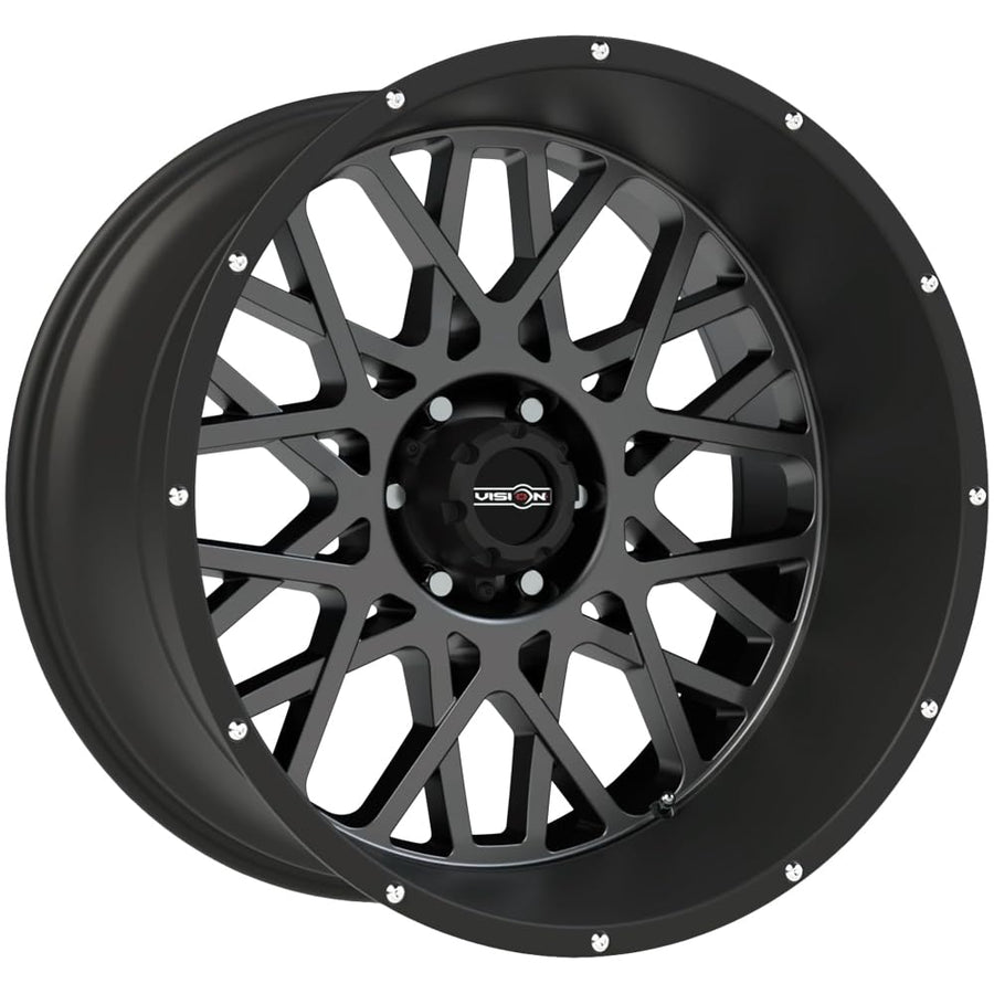 412 Rocker Vision 22x10 6x135-19mm Gunmetal Wheel Rim 22" Inch