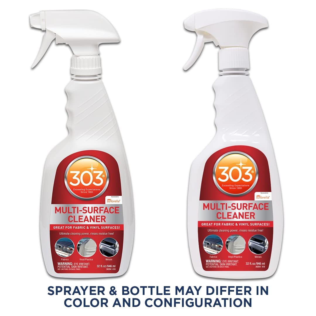303 Multi-Surface Cleaner - Cleans Safely All Water Safe Surfaces - Ultimate Cleaning Power - Rinses Residue Free - Recommended By Sunbrella, 32 fl. oz. (30204)