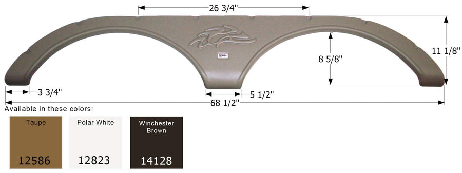 Fender Skirt ICON, Tandem, Heartland, FS2586, Taupe