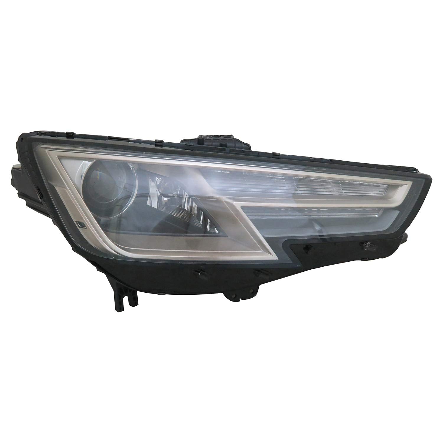 Right TYC Headlight Assembly Compatible with 2017-2019 Audi A4