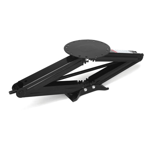 30" Lippert Manual RV Scissor Jack Kit for 5th Wheels, Travel Trailers, Single Pack, 5,000 lb. Load Capacity, Anti Rust Coating, Universal Bolt-On Installation, Bow-Tie Base, Crank Handle - 285332