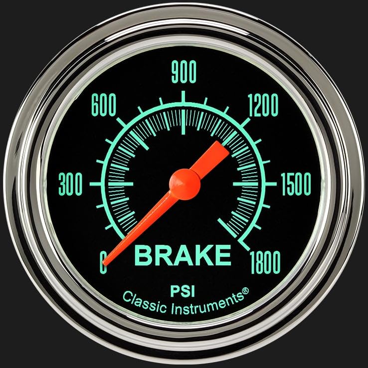Classic Instruments G/Stock GS367SLF 2 5/8" Brake Pressure Gauge Full Sweep
