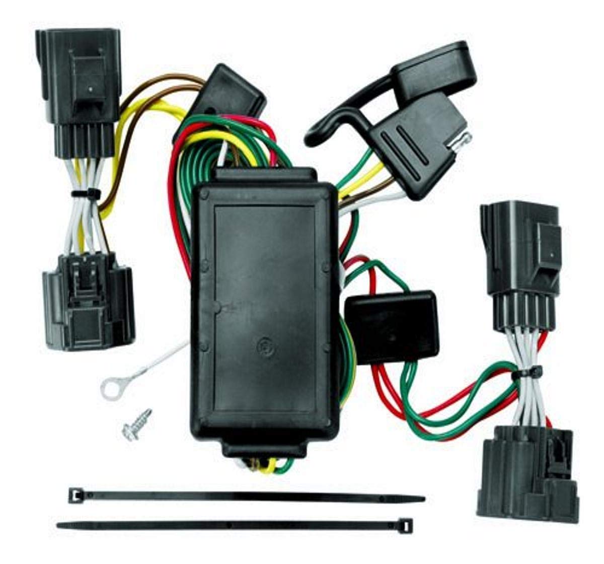 Draw-Tite T-One® Tekonsha Harness, 4-Way Flat, Compatible with Select Jeep Commander, Black
