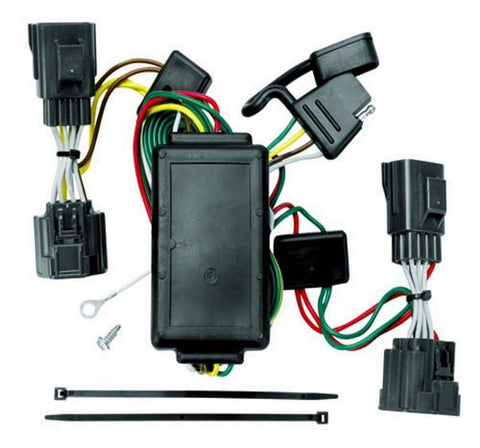 Draw-Tite T-One® Tekonsha Harness, 4-Way Flat, Compatible with Select Jeep Commander, Black