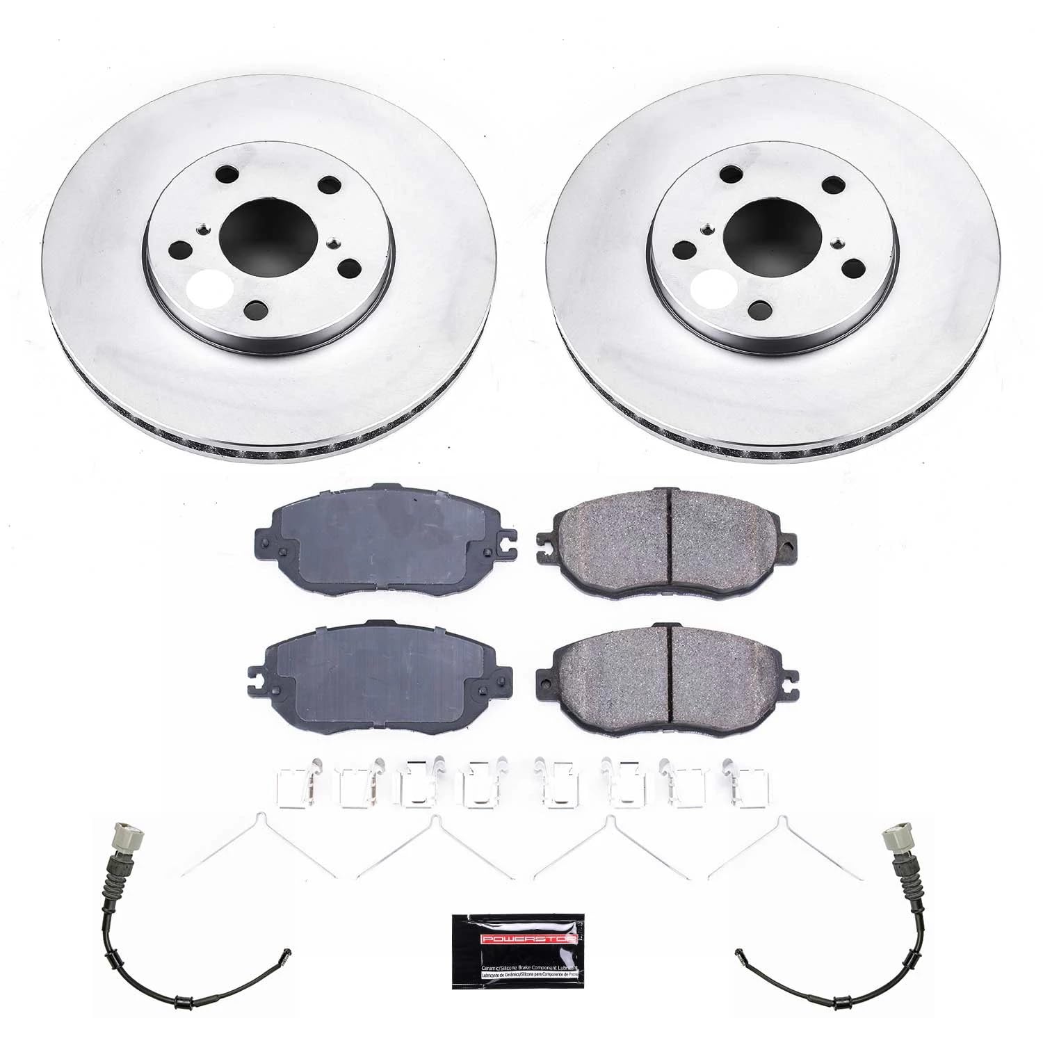 Power Stop CRK1075 Z17 Evolution Geomet Coated Front Brake Kit For Lexus LS400 1993-1994 [Model Specific]
