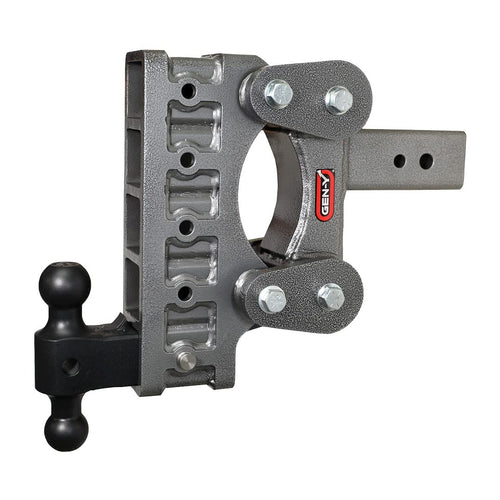 GEN-Y Heavy Duty Hitch Tow for 3" Receiver - 9" Drop/Rise with 5 Adjustable Positions, Includes Dual Ball Mount and Locking Pin, 21,000 lbs Towing Capacity, 2,400 lbs Tongue Weight