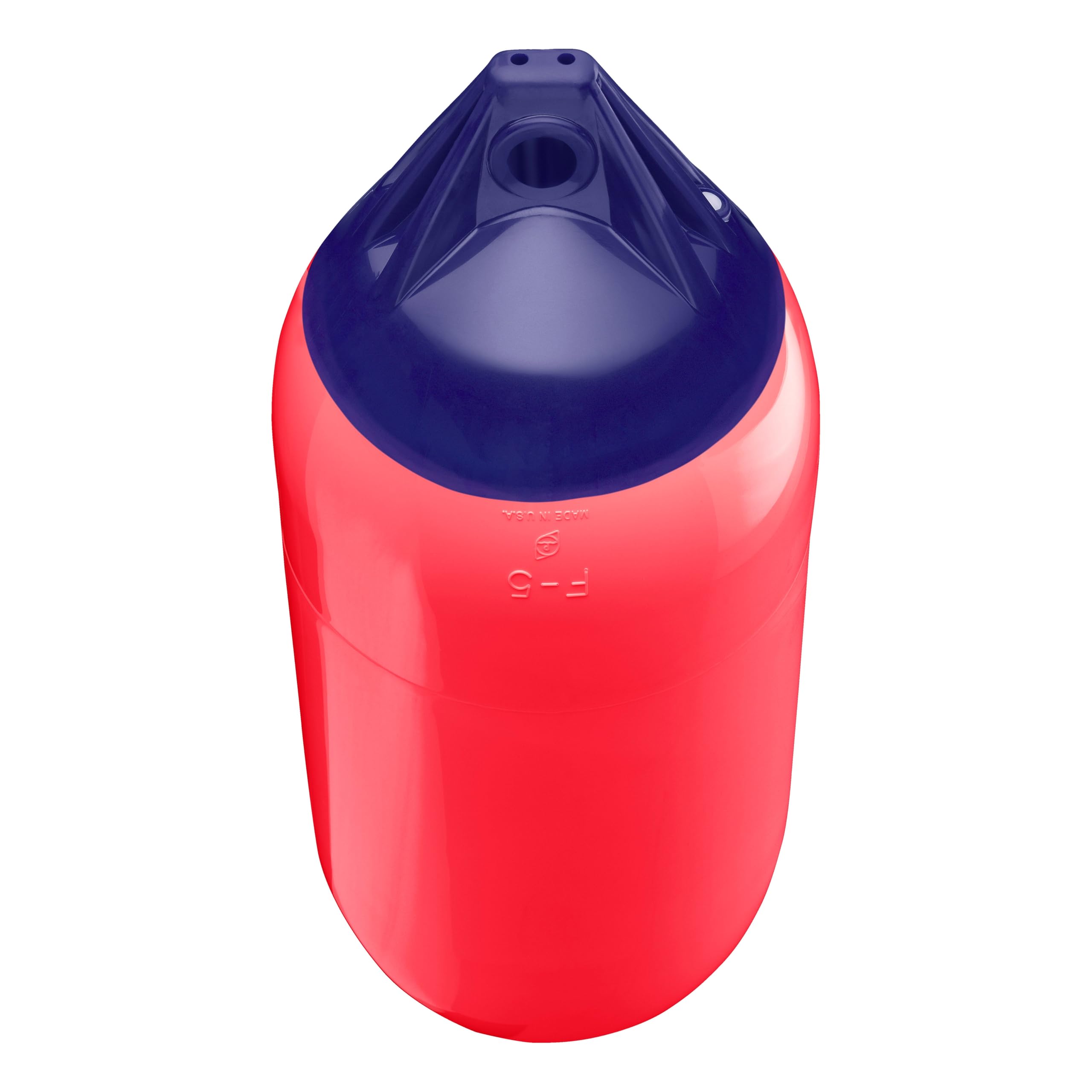 Polyform F-5 Boat Fender F-Series Standard Blue Ropehold - Red