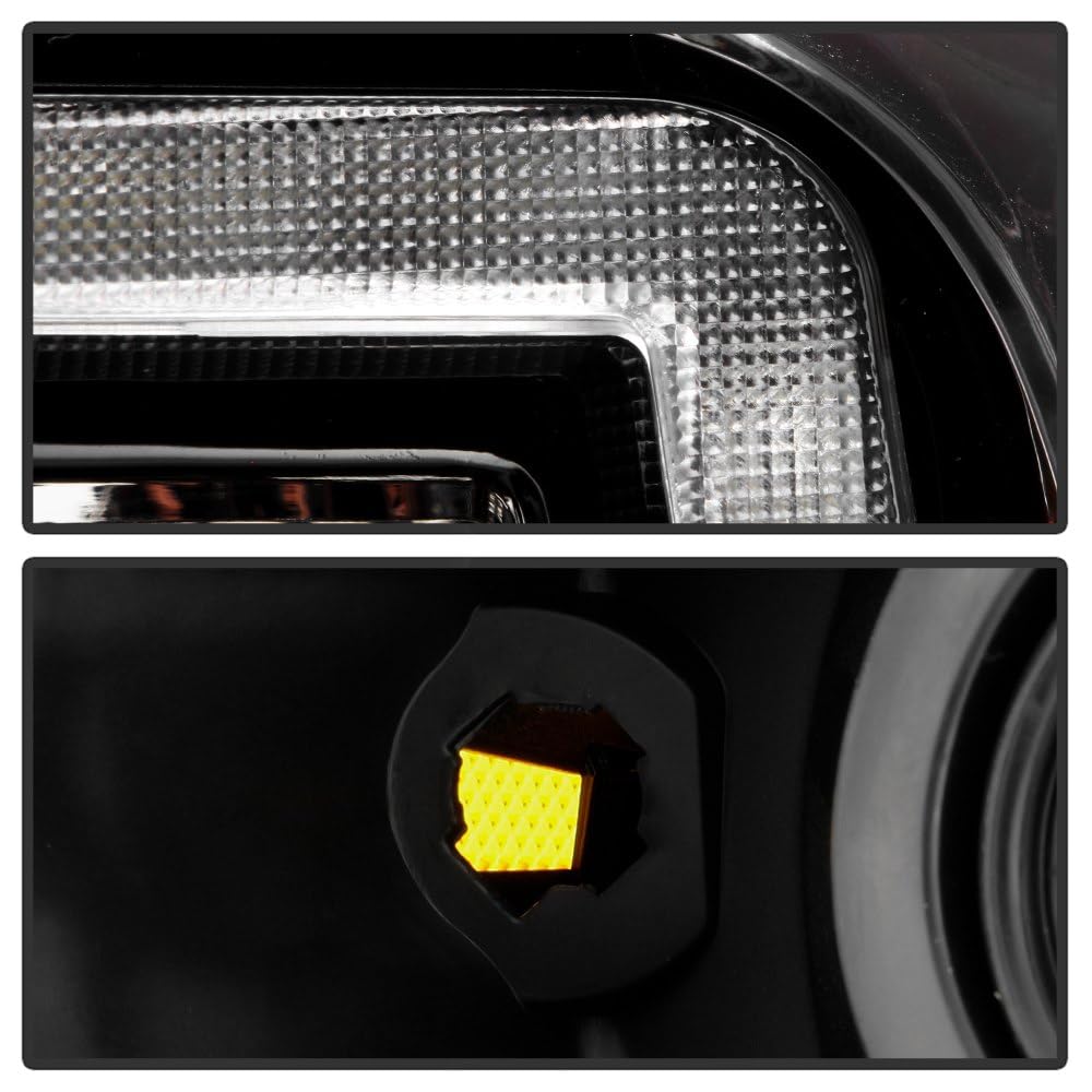 Ford Expedition Spyder (xTune) 2007-2014 Headlights with Light Bar -Black