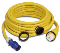 15M32AXP Marinco Cordset, 32A 230V, 15M, With European Plug, Yellow