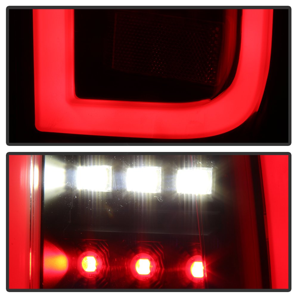 Chevy Tahoe/Suburban 15-19 Spyder 5084583 LED Tail Lights - Black light bar