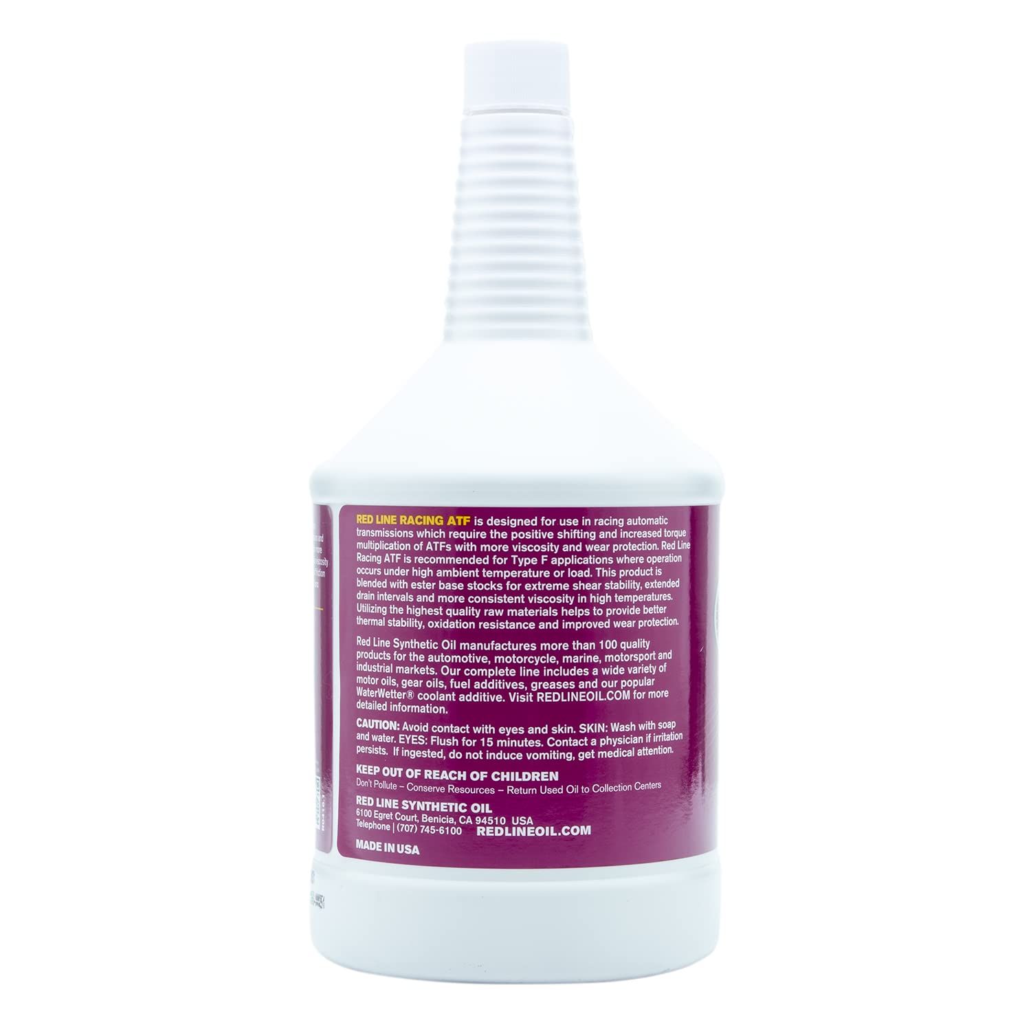 Synthetic Racing Type F Automatic Transmission Fluid (ATF) Red Line - 1 Quart