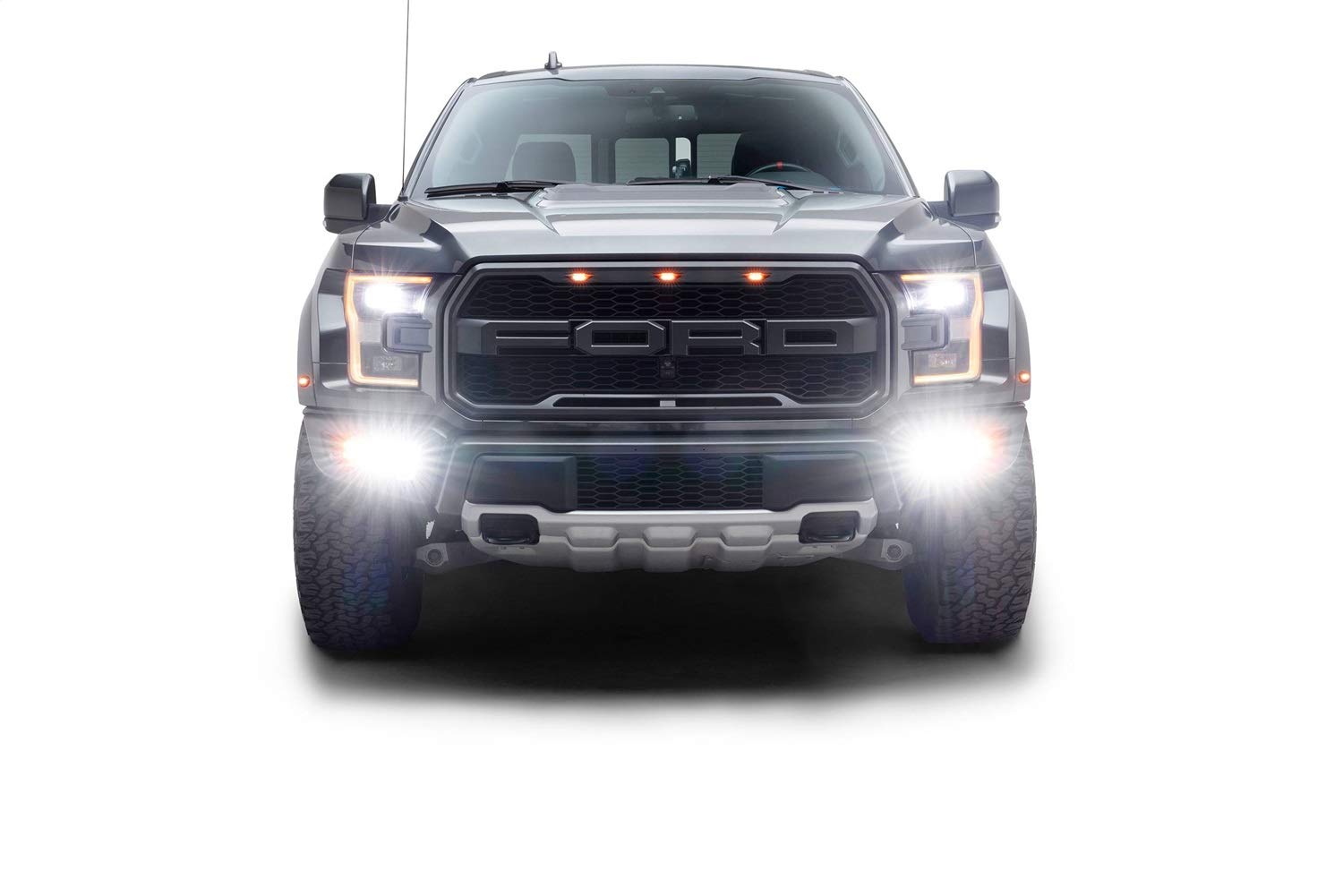 ZROADZ Front Bumper Z325672-KIT Fog LED Kit Fits 17-21 F-150