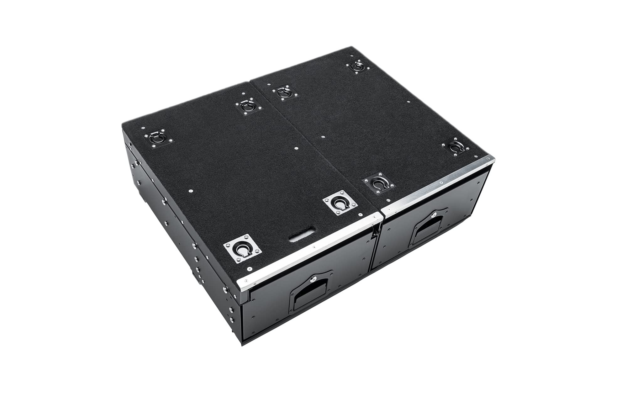 Cargo Storage Drawers Rugged Ridge for Jeep Wrangler JLU | Steel, Black | 13551.42 | Fits 2018-2025 Jeep Wrangler JL Unlimited