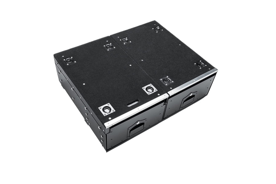 Cargo Storage Drawers Rugged Ridge for Jeep Wrangler JLU | Steel, Black | 13551.42 | Fits 2018-2025 Jeep Wrangler JL Unlimited