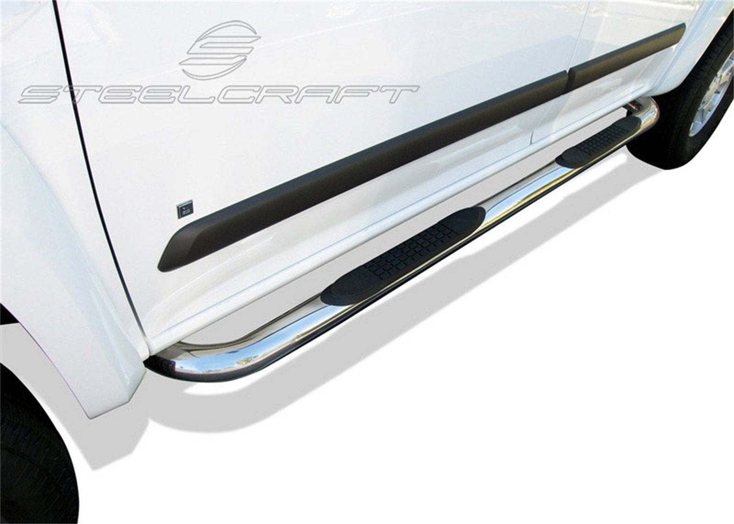 3 in. Round Side Bar Steelcraft Black Powdercoat 3 in. Round Side Bar